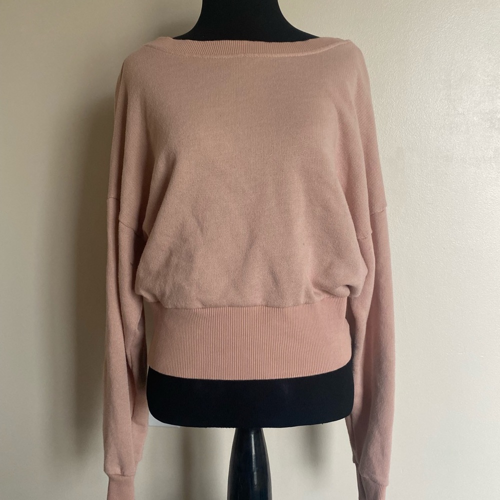 cut out back crewneck